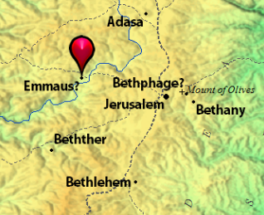 landkaart Emmaus