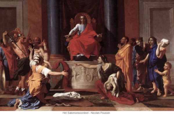het Salomonsoordeel Nicolas Poussin